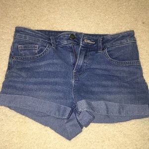 denim shorts